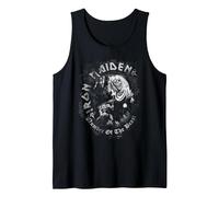 Iron Maiden Number of the Beast Greyscale Tank Top, Herren, Schwarz, S