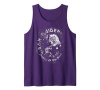 Iron Maiden Number of The Beast Greyscale Tank Top, Herren, Violett, L