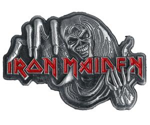 Iron Maiden Number Of The Beast Pin grau rot