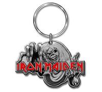 Iron Maiden Number Of The Beast Red Silver Keychain Keyring Fan Gift Official