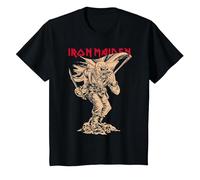 Iron Maiden Piece of Mind Graphic Novel Trooper Black T-Shirt, Kinder, Schwarz, 98