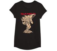 Iron Maiden Piece of Mind Graphic Novel Trooper Black T-Shirt, Mädchen, Schwarz, XS
