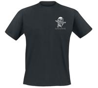 Iron Maiden Piece Of Mind Line Drawing Pocket Print T-Shirt schwarz in XL