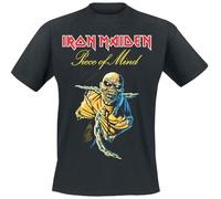 Iron Maiden Piece of Mind Tracklist Männer T-Shirt schwarz XXL 100% Baumwolle Band-Merch, Bands