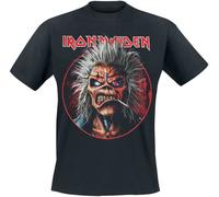 Iron Maiden Portrait Eddie Circle T-Shirt schwarz in XXL