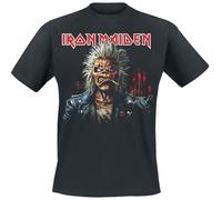 Iron Maiden Portrait Eddie Smoke T-Shirt schwarz in 4XL