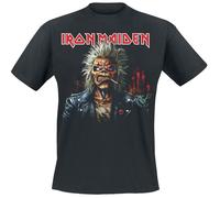 Iron Maiden Portrait Eddie Smoke T-Shirt schwarz in L