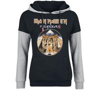 Iron Maiden Powerslave Kapuzenpullover schwarz grau meliert in M