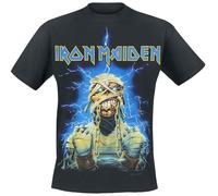 Iron Maiden Powerslave Mummy Männer T-Shirt schwarz S 100% Baumwolle Band-Merch, Bands