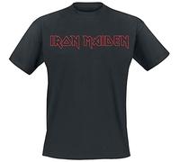 Iron Maiden Revised Logo Männer T-Shirt schwarz L 100% Baumwolle Band-Merch, Bands
