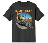 Iron Maiden Road Biker Männer T-Shirt Charcoal M 100% Baumwolle Band-Merch, Bands, Nachhaltigkeit