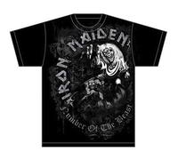 Iron Maiden Rock Off Herren NOTB Grey Tone Kurzarm-T-Shirt, Schwarz, Größe S