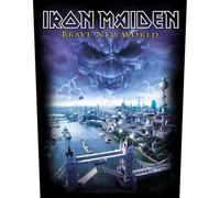 Iron Maiden Rückenaufnäher Brave Nue World Band Logo Nue offiziell 36cm x 29cm One Size