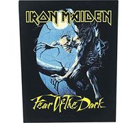 Iron Maiden Rückenaufnäher Fear of The Dark Band Logo offiziell 36 cm x 29 cm One Size