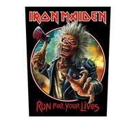 Razamataz Rückenaufnäher Iron Maiden Run for Your Lives