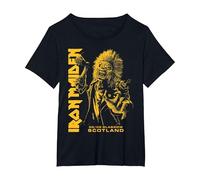 Iron Maiden Run for Your Lives Tour Glasgow T-Shirt, Damen Große Größen, Schwarz, 1X