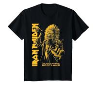 Iron Maiden Run for Your Lives Tour Glasgow T-Shirt, Kinder, Schwarz, 140