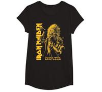 Iron Maiden Run for Your Lives Tour Glasgow T-Shirt, Mädchen, Schwarz, S