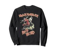 Iron Maiden Run to The Hills Sweatshirt, Unisex für Erwachsene, Schwarz, L