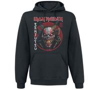 Iron Maiden Senjutsu Eddie Face Circle Kapuzenpullover schwarz in L