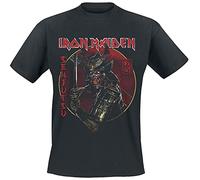 Iron Maiden Senjutsu Eddie Gold Circle T-Shirt schwarz in L