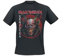 Iron Maiden Senjutsu Eddie Gold Circle Männer T-Shirt schwarz