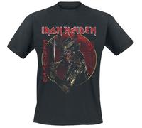 Iron Maiden Senjutsu Eddie Gold Circle T-Shirt schwarz in S