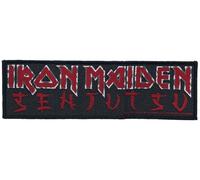 Iron Maiden Senjutsu Logo Unisex Patch schwarz/rot 100% Polyester Band-Merch, Bands