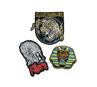 Iron Maiden - Set Of 3 - Aufnäher - Mehrfarbig - Onesize - 100% Polyester Mehrfarbig Onesize