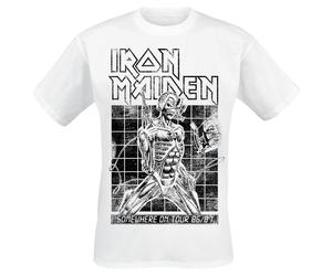 Iron Maiden Sit Tour 86/87 T-Shirt weiß in XL