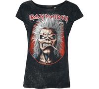 Iron Maiden Smoking Eddie T-Shirt schwarz in M