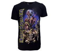 Iron Maiden Somewhere Back In Time T-Shirt - Offizielles Merchandise | Popmerch.com M Schwarz