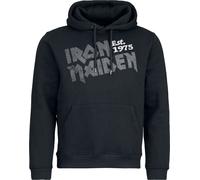 Iron Maiden Stamp Logo Kapuzenpullover schwarz in M