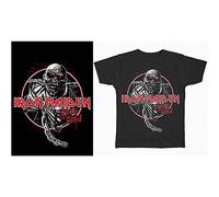 Iron Maiden - T-Shirt # L Black Unisex # Piece of Mind Circle