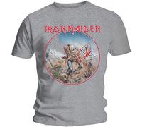 Iron Maiden - T-Shirt # L Grey Unisex # Somewhere in Time