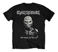 Iron Maiden - T-Shirt # L Unisex Black # the Book of Souls White Contrast