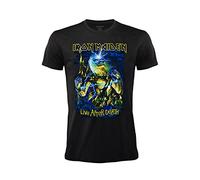 Iron Maiden T-Shirt Live After Death Official Rock T-Shirt Schwarz Band Heavy Metal Baumwolle Unisex Erwachsene Jungen (XS)