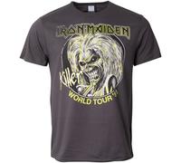 Iron Maiden T-Shirt mit Killer World Tour '81 Print in grau M
