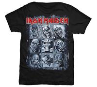 Iron Maiden T Shirt Nine Eddies Band Logo Nue offiziell Herren Schwarz XXL