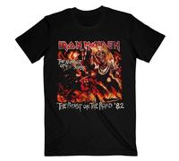 Iron Maiden T Shirt Number of The Beast The Beast On The Road Vintage Nue Herren L