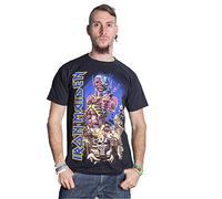 Iron Maiden T-Shirt Oberteil Kurzarm Herren Männer Gr. L, Schwarz