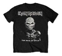 Iron Maiden - T-Shirt # S Unisex Black # the Book of Souls White Contrast