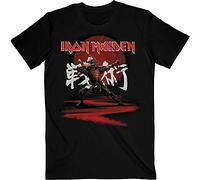 Iron Maiden T-Shirt Senjutsu Eddie Archer Kanji-Logo Nue Offiziell Herren