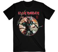 Iron Maiden T Shirt Senjutsu Eddie Warrior Circle Logo Nue offiziell Herren