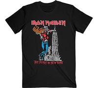 Iron Maiden T Shirt The Beast In Nue York 1982 Tour Nue offiziell Herren Schwarz