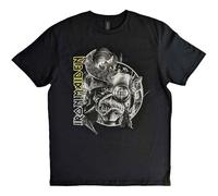 Iron Maiden T Shirt The Future Past Tour 23 Greyscale Nue offiziell Unisex L