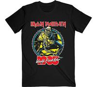 Iron Maiden T Shirt World Piece Tour 83 V 2 Band Logo Nue offiziell Herren M