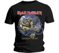 Iron Maiden - T-Shirt # Xl Unisex Black # Eddie Chained Legacy