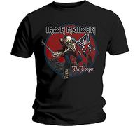 Iron Maiden Powerslave Lightning Circle Grafik-Schwarz 2XL Musik T-Shirt