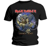Iron Maiden - T-Shirt # Xxl Unisex Black # Eddie Chained Legacy